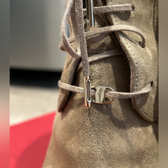 MOVING SALE Salvatore Ferragamo- Chana Suede Calf Booties - Picture 7 of 10